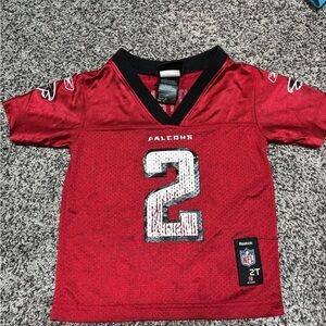 Reebok Red and Black Falcons Jersey